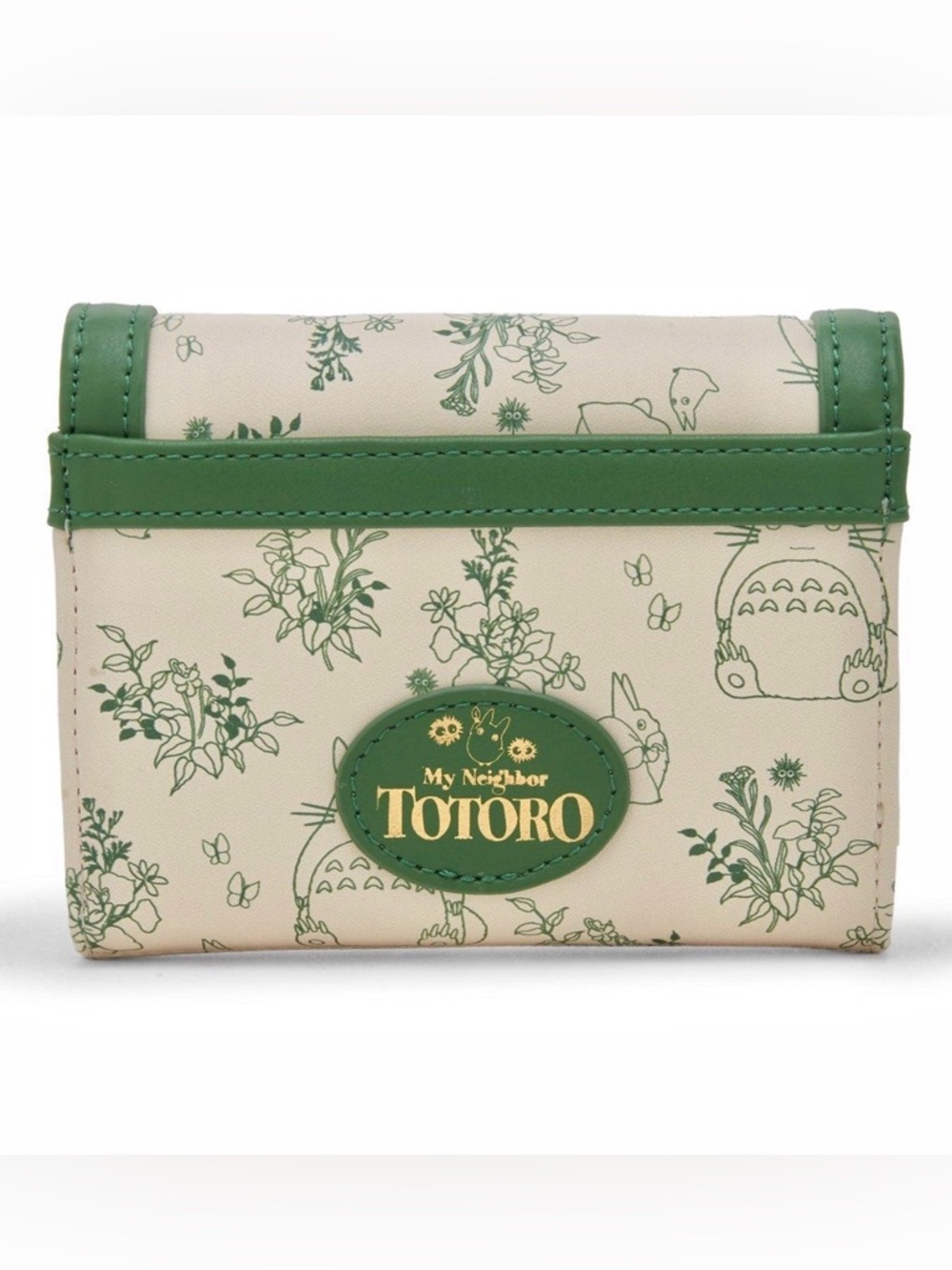 NEW Studio Ghibli Totoro Cream and Green Print Wallet - Picture 5 of 7